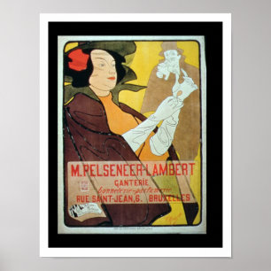 "Pelseneer-Lambert Glove Makers, Millinery and Per Poster