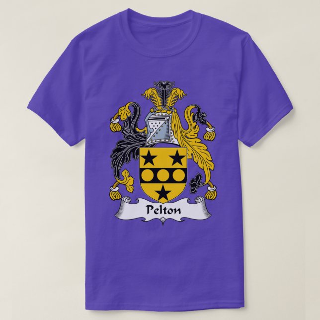 Pelton Coat of Arms Familienwappen T-Shirt (Design vorne)