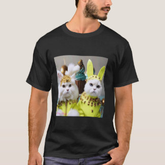 Pelz-Babys bereit für Osterfeier Kätzchen T-Shirt