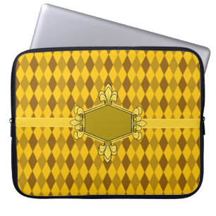 Pelz de lis, Gold, Golddiamant, Zeichen hinzufügen Laptopschutzhülle