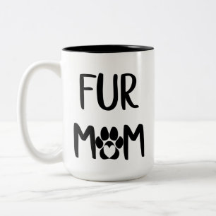 Pelz-Mama-Tasse Zweifarbige Tasse