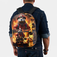 **"Pelz und Flammen: Der Otter-Feuerwehrmann beim