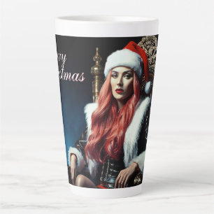 Pelz- und Lederdiva – Frohe Weihnachten Milchtasse