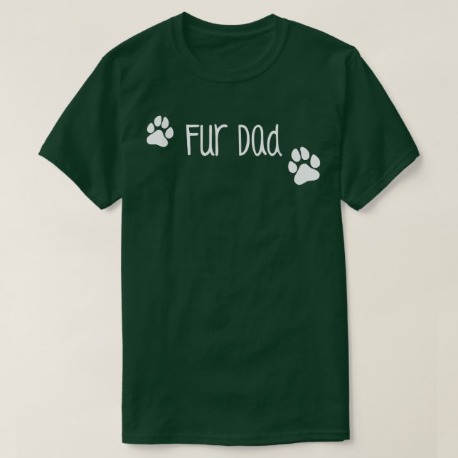 Pelz Vater , Niedlicher Hund oder Katzen Familieng T-Shirt (Design vorne)