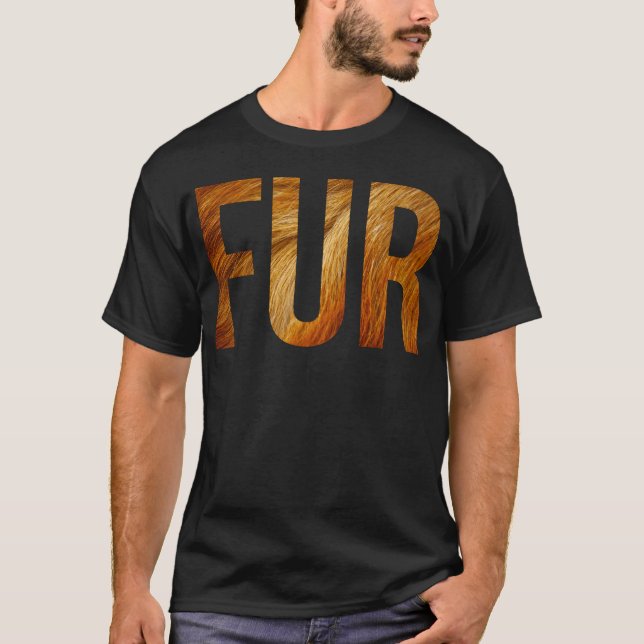 Pelz-Zitat Freunde T-Shirt (Vorderseite)