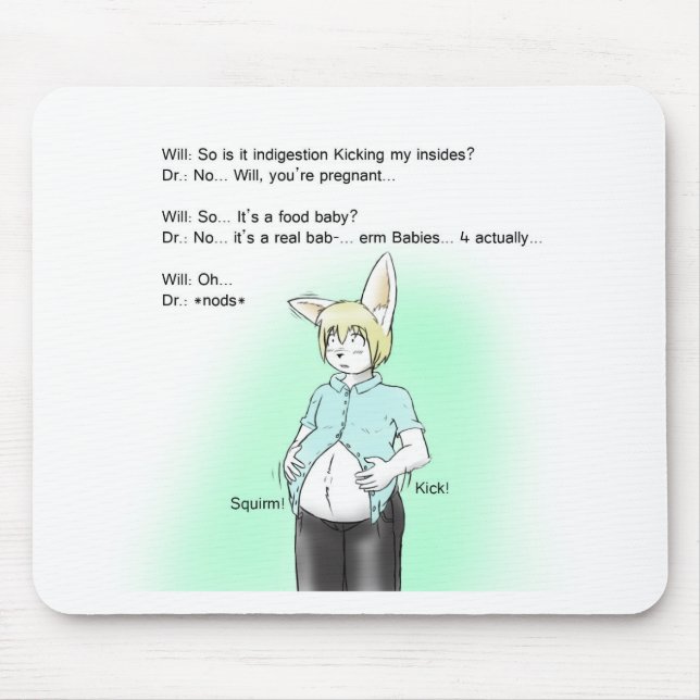 Pelzhäschen prenancy mousepad (Vorne)