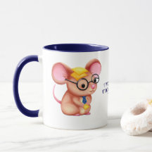 Pelziger Käse-Mann-Geschäfts-Maus-Krawatte-Brille-
