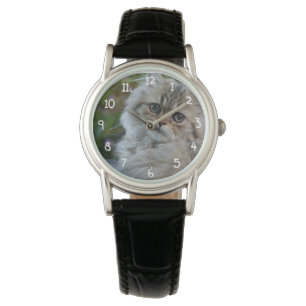 Pelzkatze Armbanduhr
