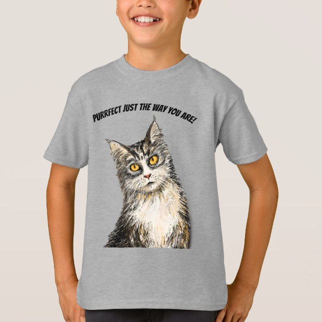Pelzkatze T - Shirt (Vorderseite)