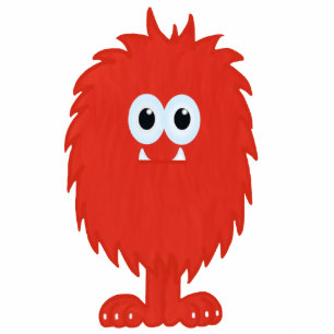 Pelzmonster-Skulptur Freistehende Fotoskulptur