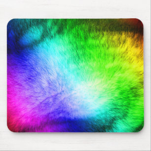 Pelzregenbogenkopie Mousepad