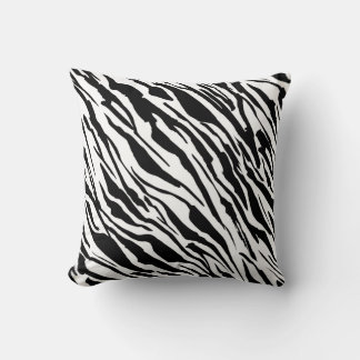 Pelztiere Zebrahautdruck Kissen