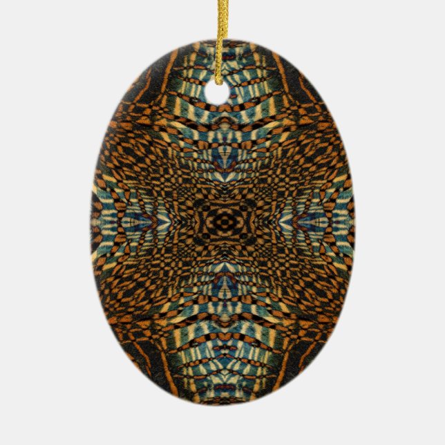Pelztiermuster Keramikornament (Vorne)
