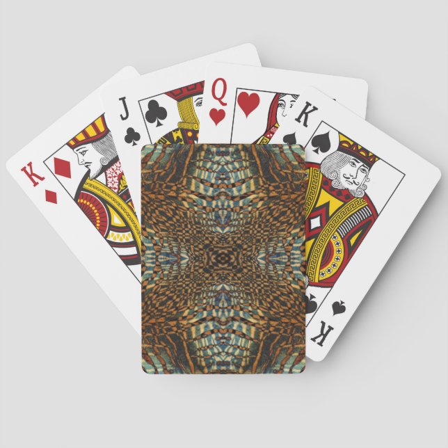 Pelztiermuster Spielkarten (Rückseite)