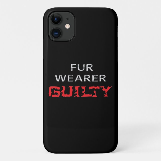 Pelzträger schuldig Case-Mate iPhone hülle (Rückseite)