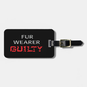 Pelzträger schuldig gepäckanhänger