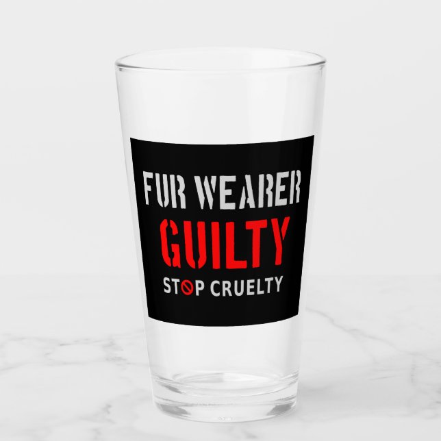 Pelzträger schuldig glas (Vorderseite)