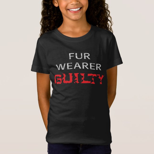 Pelzträger schuldig T-Shirt (Vorderseite)