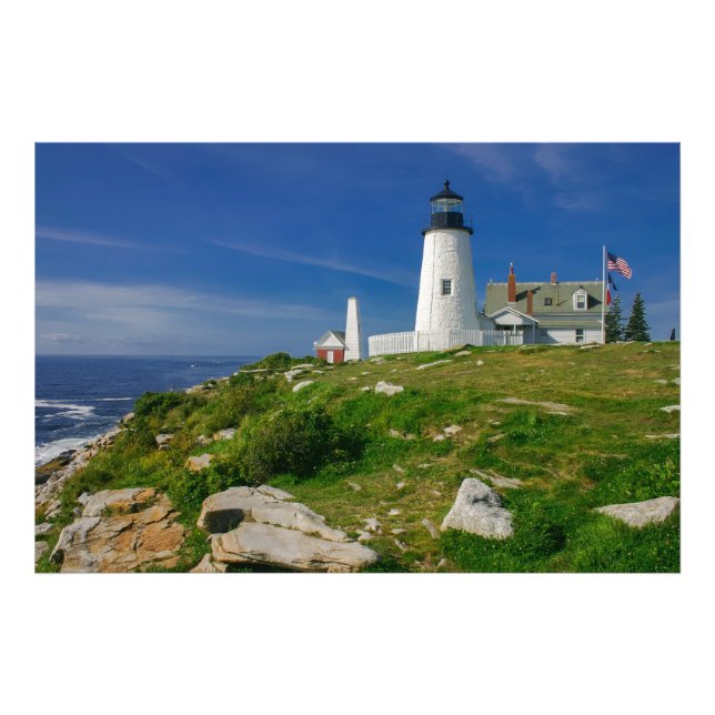 Pemaquid Lighthouse, Maine, USA Fotodruck (Vorne)