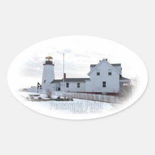 Pemaquid Lighthouse Ovaler Aufkleber