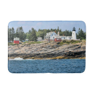 Pemaquid Point Leuchtturm, Maine Bath Mat Badematte