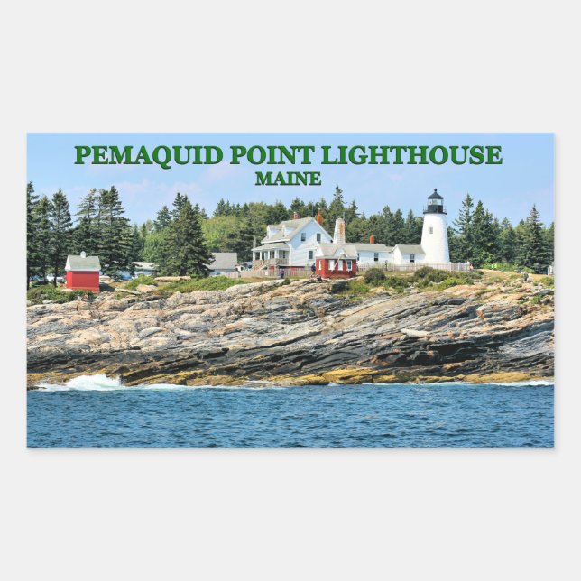 Pemaquid Point Leuchtturm, Maine Stickers (Vorderseite)