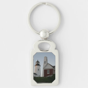 Pemaquid Point Leuchtturm und Glockenhaus  Schlüsselanhänger