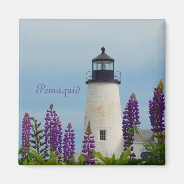 Pemaquid Point Light Bristol Maine Lighthouse Magnet (Vorne)