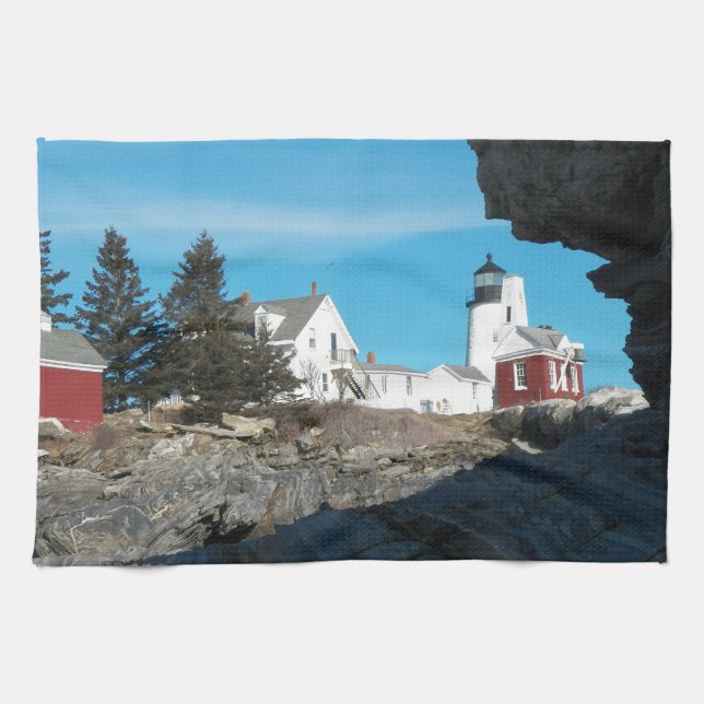 Pemaquid Point Lighthouse 22 Küchentuch (Horizontal)