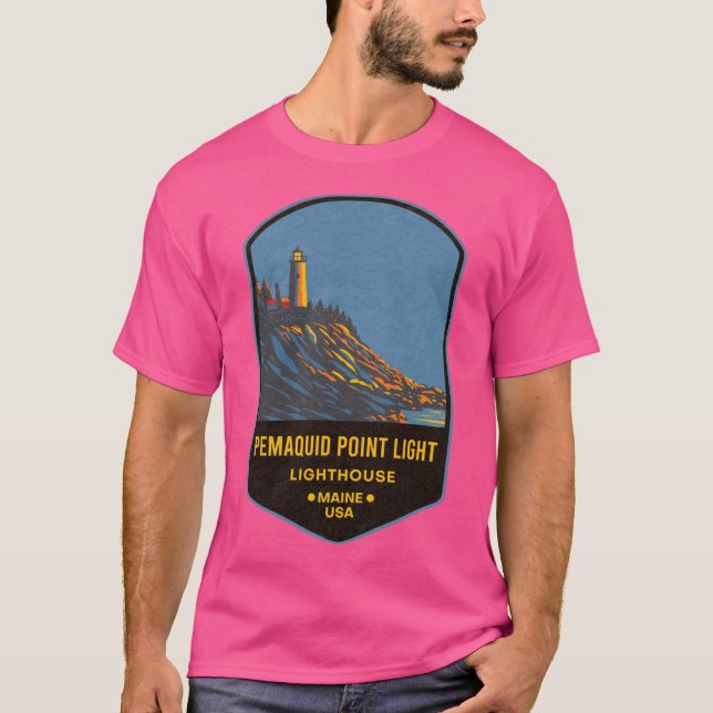 Pemaquid Point Lighthouse 2 T-Shirt (Vorderseite)