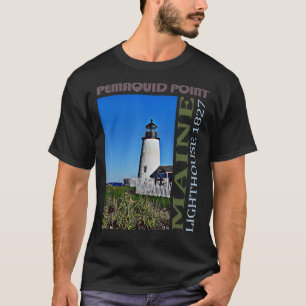 Pemaquid Point Lighthouse Maine Design T-Shirt