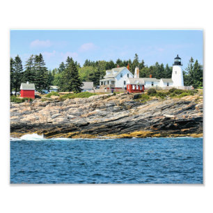 Pemaquid Point Lighthouse Maine Foto Print