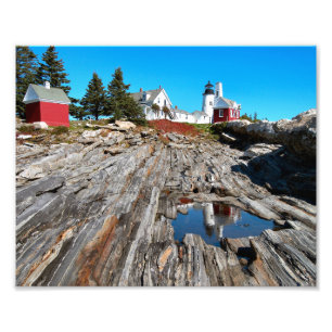 Pemaquid Point Lighthouse Maine Foto Print