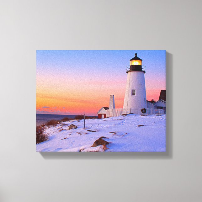 Pemaquid Point Lighthouse, Maine Leinwanddruck (Vorderseite)