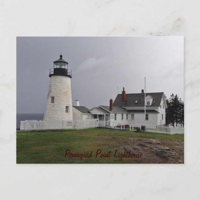 Pemaquid Point Lighthouse, Maine Postkarte (Vorderseite)