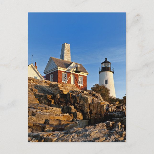 Pemaquid Point Lighthouse, Maine Postkarte (Vorderseite)