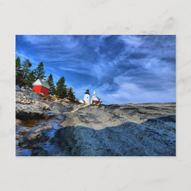 Pemaquid Point Lighthouse Postkarte (Vorderseite)