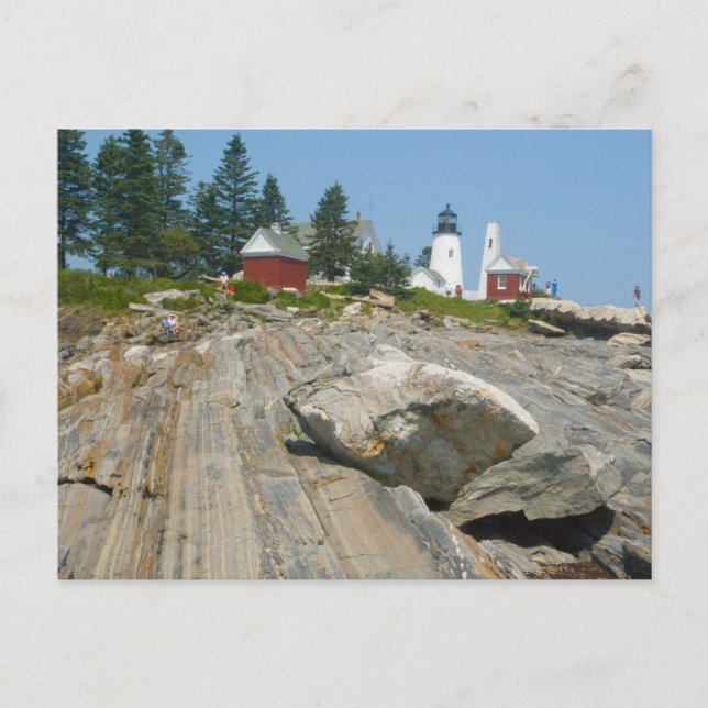 Pemaquid Point Maine Postkarte (Vorderseite)