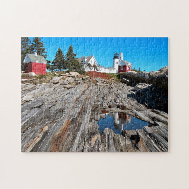 Pemaquid Punkt-Leuchtturm, Maine Puzzle (Horizontal)