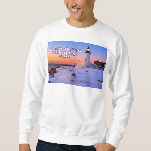 Pemaquid Punkt-Leuchtturm, Maine Sweatshirt (Vorderseite)