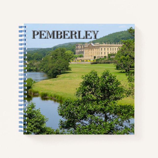 Pemberley in Derbyshire Spiral Notebook Notizbuch (Vorderseite)