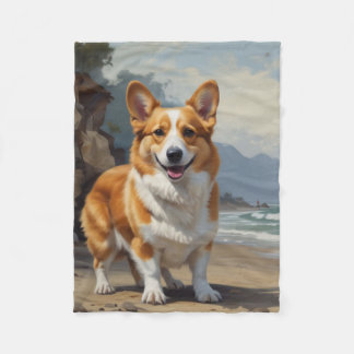 Pembroke Corgi Fleecedecke