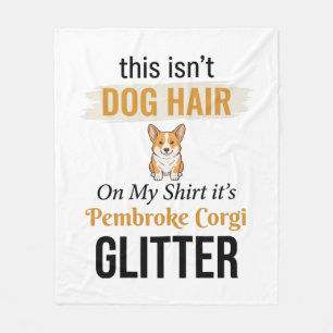 Pembroke Corgi Glitter Lustiges Hunde-Liebhaber-De Fleecedecke