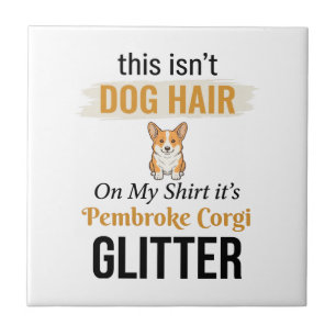 Pembroke Corgi Glitter Lustiges Hunde-Liebhaber-De Fliese
