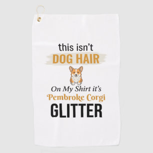 Pembroke Corgi Glitter Lustiges Hunde-Liebhaber-De Golfhandtuch