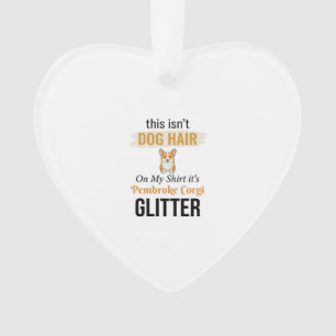 Pembroke Corgi Glitter Lustiges Hunde-Liebhaber-De Ornament