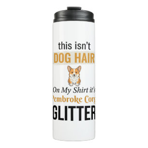 Pembroke Corgi Glitter Lustiges Hunde-Liebhaber-De Thermosbecher