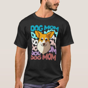 Pembroke Corgi Hundemutter Retro Vintage Hundemama T-Shirt