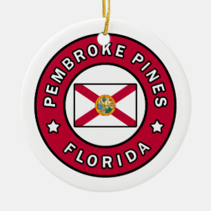 Pembroke-Kiefern Florida Keramik Ornament