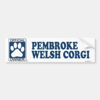 Pembroke-Walisercorgi-Blau Autoaufkleber